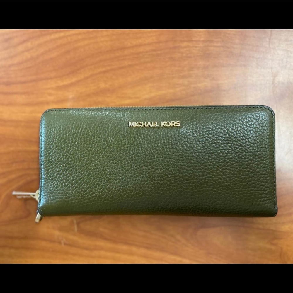 Green Michael Kors Wallet